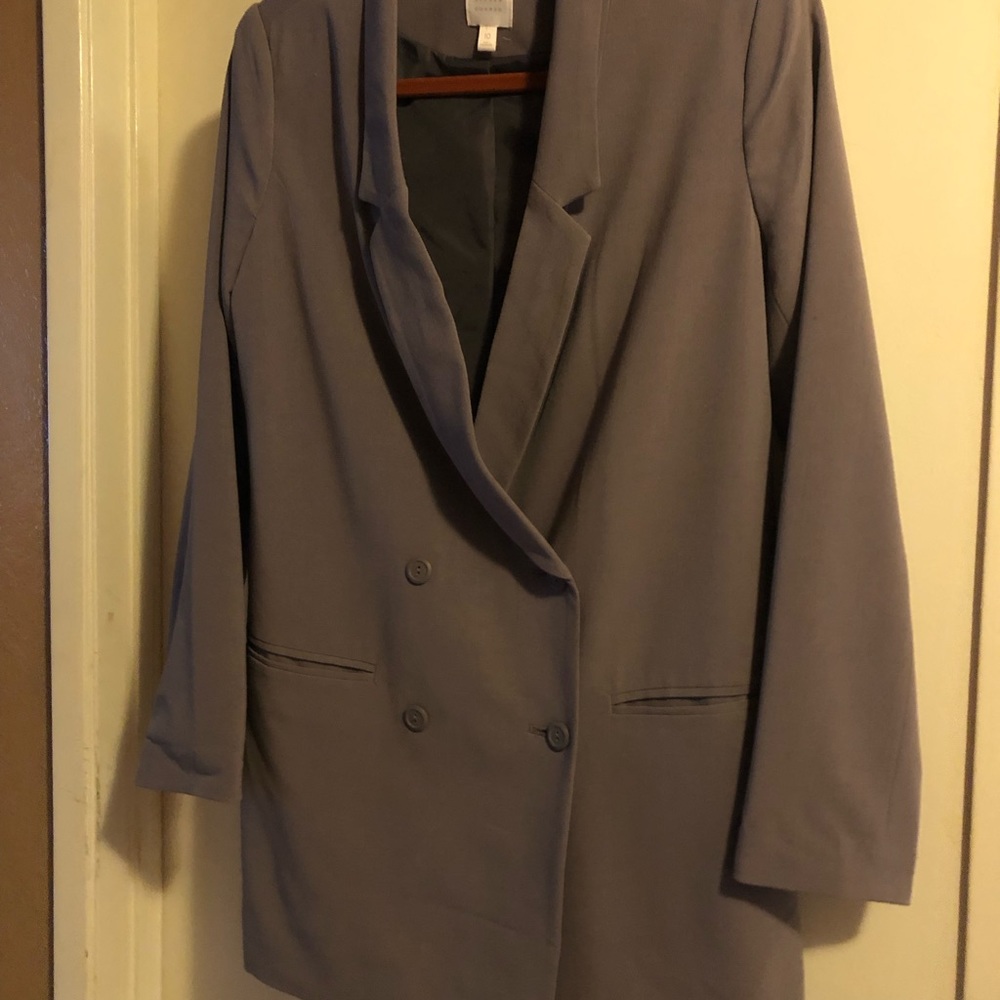 Lauren Conrad size 10 Gray Suit Blazer fully lined; dry clean only